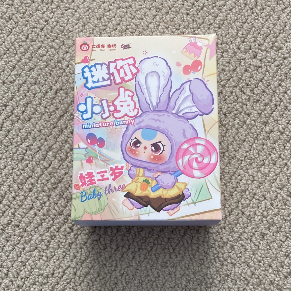 NEW Baby Three Miniature Bunny Blind Box Toy RARE NIB